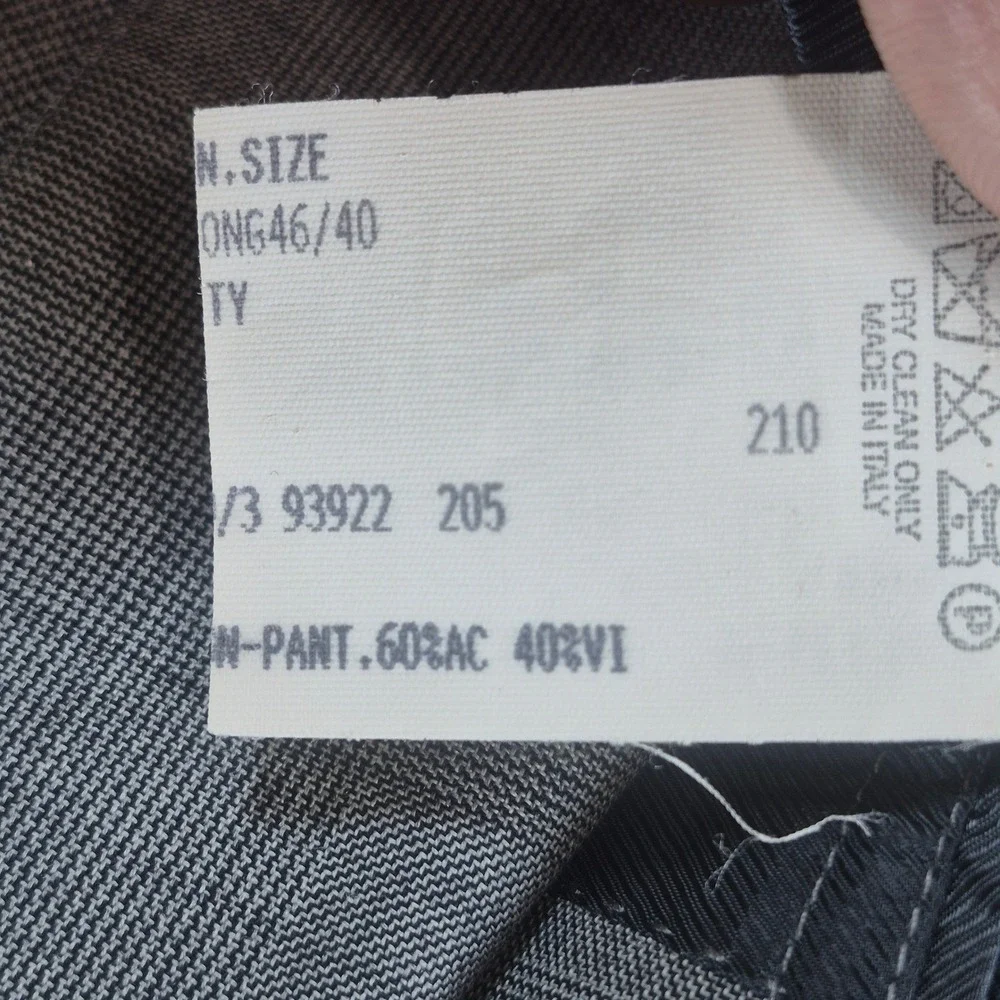 Brooks Brothers Blazer Mens 46L‎ Gray Vitale Barberis Wool Fitzgerald